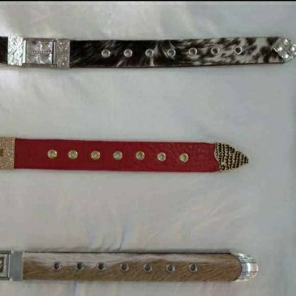 Cowhide and Alligator Belts